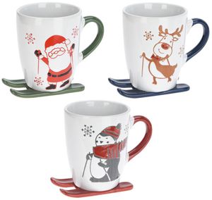 Hovedbilde Kopp - Nisse p&aring; ski (gr&oslash;nn)