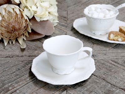 Provence kaffekopp med skål