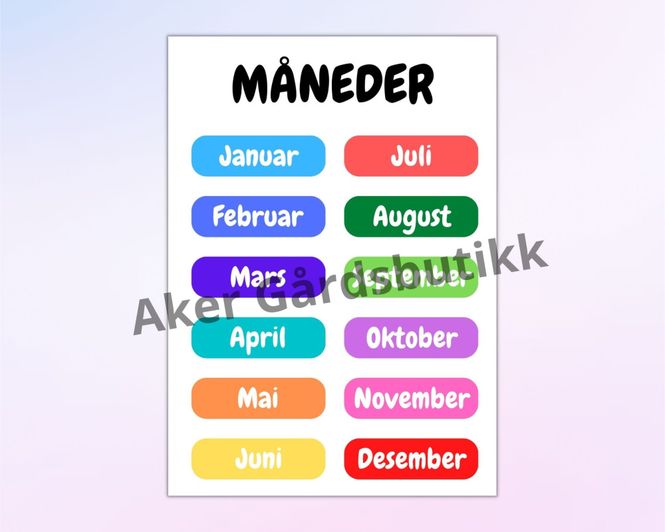 Hovedbilde Måneder - Digital fil