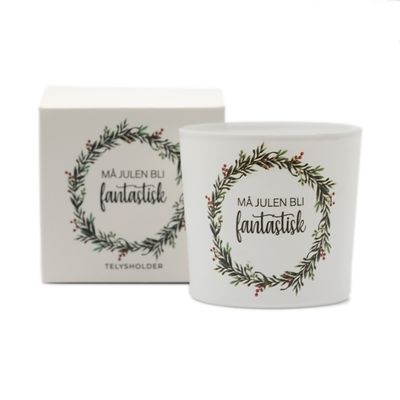 Telysholder - Må julen bli fantastisk