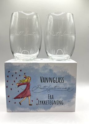 Vannglass - Pust (2pk)