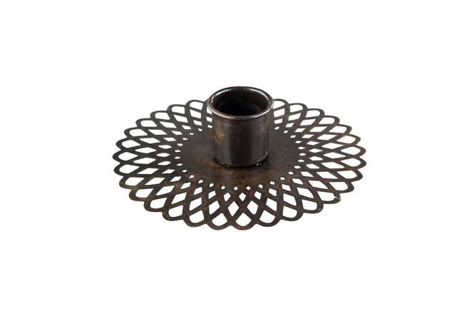 Hovedbilde Kronelysholder Doris - Antikk brun