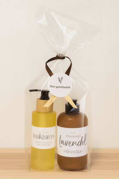 Gavepakke - Pleie (ansiktsrens og s&aring;pe)