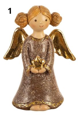 Engel i brunt og gull - 2 varianter