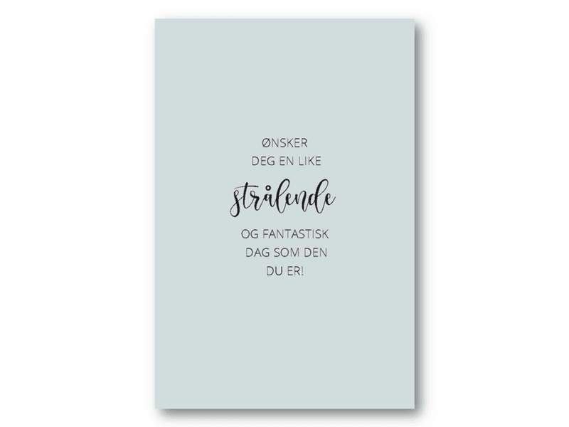 Kort - Strålende og fantastisk